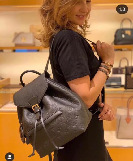 45205 all-leather backpack three-color stock